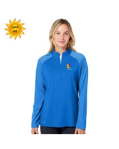 Adidas - Women's Stripe Block Quarter-Zip