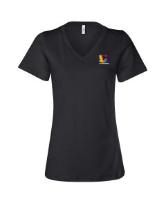Bella + Canvas - Women's Relaxed Short Sleeve Jersey V-Neck Tee