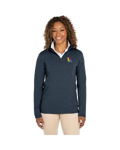 Charles River - Women's Heathered Eco-logic Stretch Quarter-Zip
