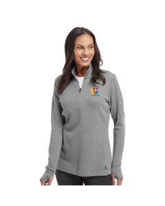 Adidas - Women's 3-Stripes Quarter-Zip Sweater