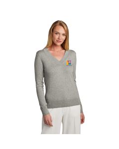 Brooks Brothers Women's Cotton Stretch V-Neck Sweater