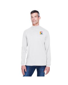 Devon & Jones Sueded Cotton Jersey Mock Turtleneck