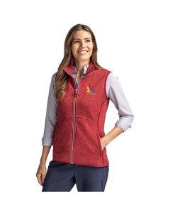 Cutter & Buck Women's Mainsail Sweater-Knit Full-Zip Vest