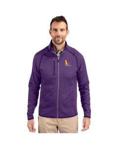 Cutter & Buck Men's Mainsail Sweater-Knit Full Zip Jacket