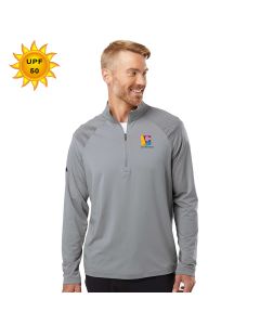 Adidas - Shoulder Stripe Quarter-Zip Pullover